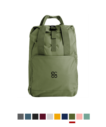 Twin Handle Roll-Top Backpack  |   Roll-top closure