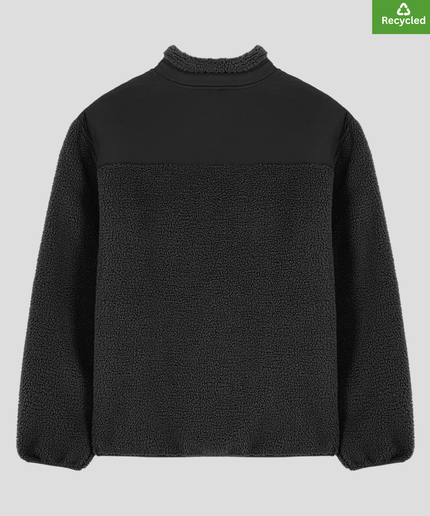 The sherpa jacket, Medium fit, Black colour, 450gsm.