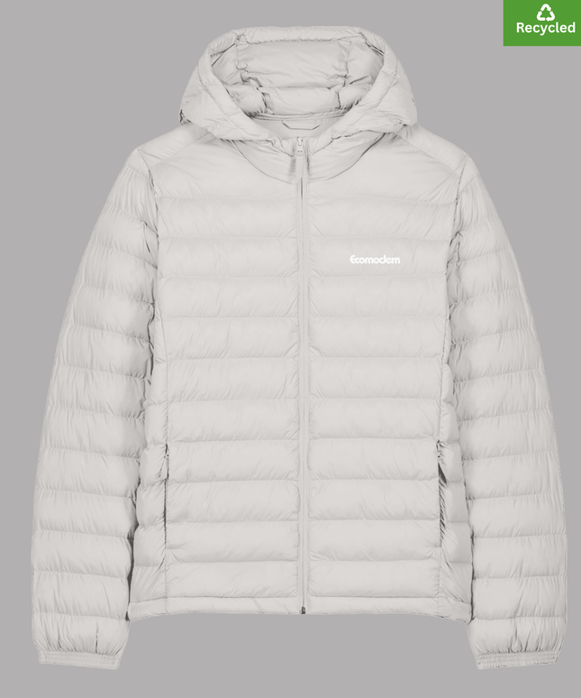 Padded Jacket Medium fit, Off White colour, Lightweight.