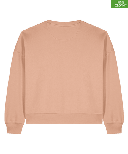 The women's crew neck sweatshirt | Fraiche Peche | Medium fit | 300gsm