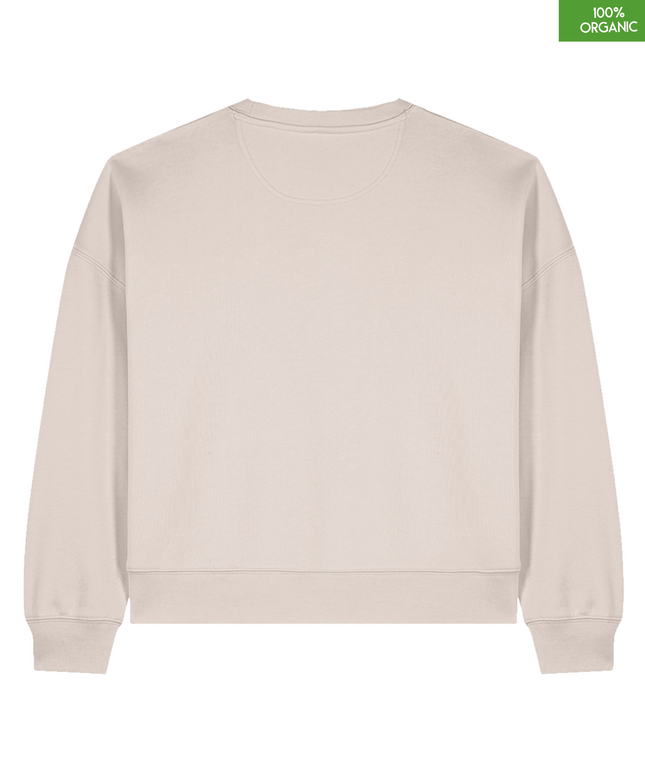 "Cherry on top of a beautiful life " The women's crew neck sweatshirt | Eco-Heather | Medium fit | 300gsm