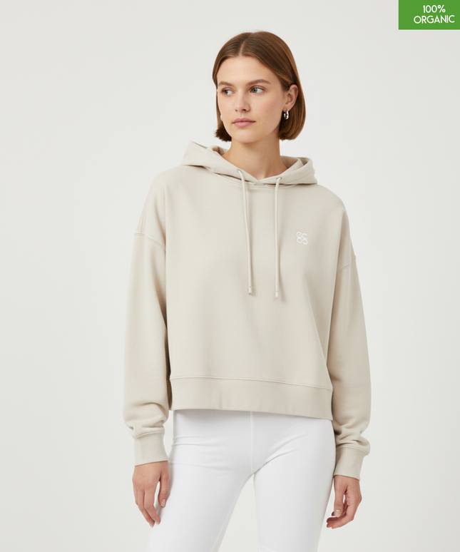 Organic cotton Hoodie  | Natural Raw | Medium fit