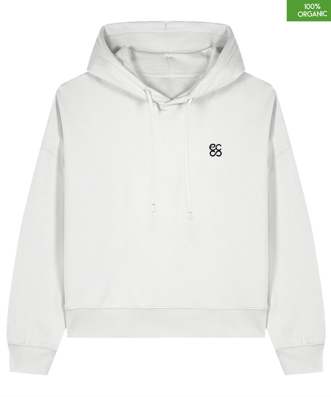 Organic cotton Hoodie  | White | Medium fit