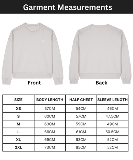 The women's crew neck sweatshirt | Cool Heather Grey | Medium fit | 300gsm