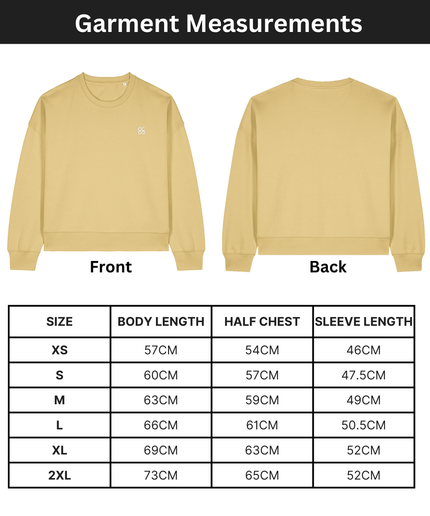 The women's crew neck sweatshirt | Viva Yellow | Medium fit | 300gsm